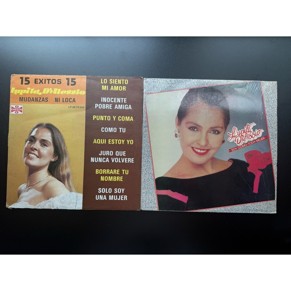 Lupita D'Alessio 2 LP Vinyl Lot 15 Exitos Soy Como Toda Mujer Mexico Latin